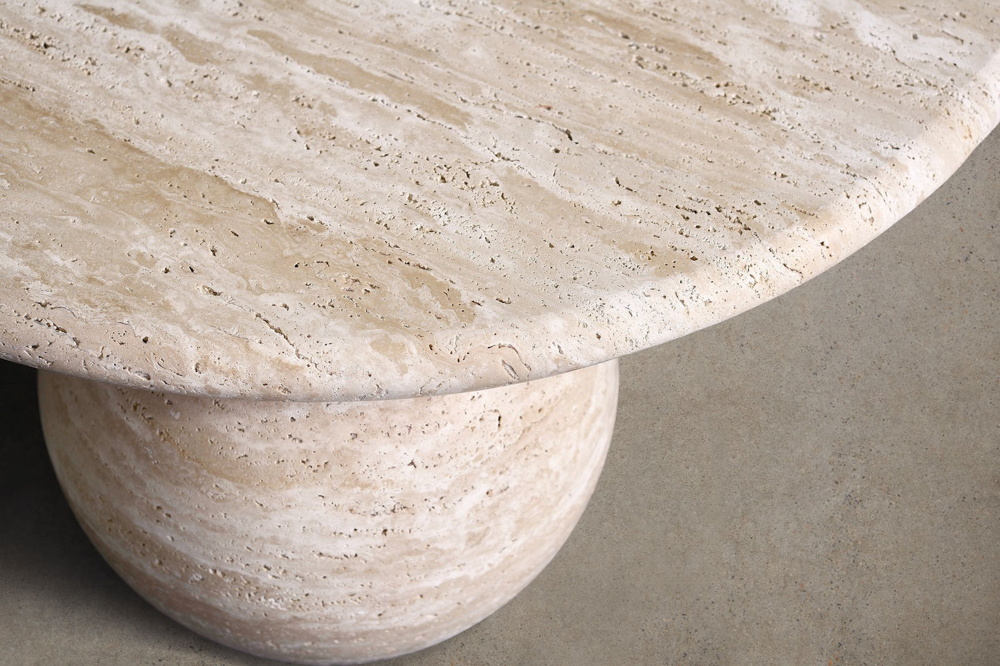 Trois Travertine Coffee Table