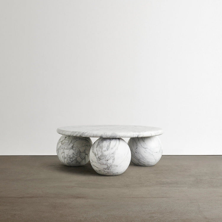 Trois Arabescato Coffee Table